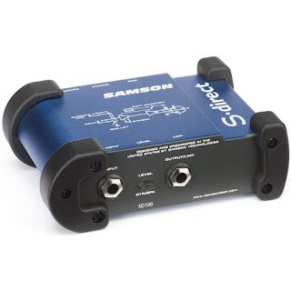 Input view of a Samson stereo DI box.